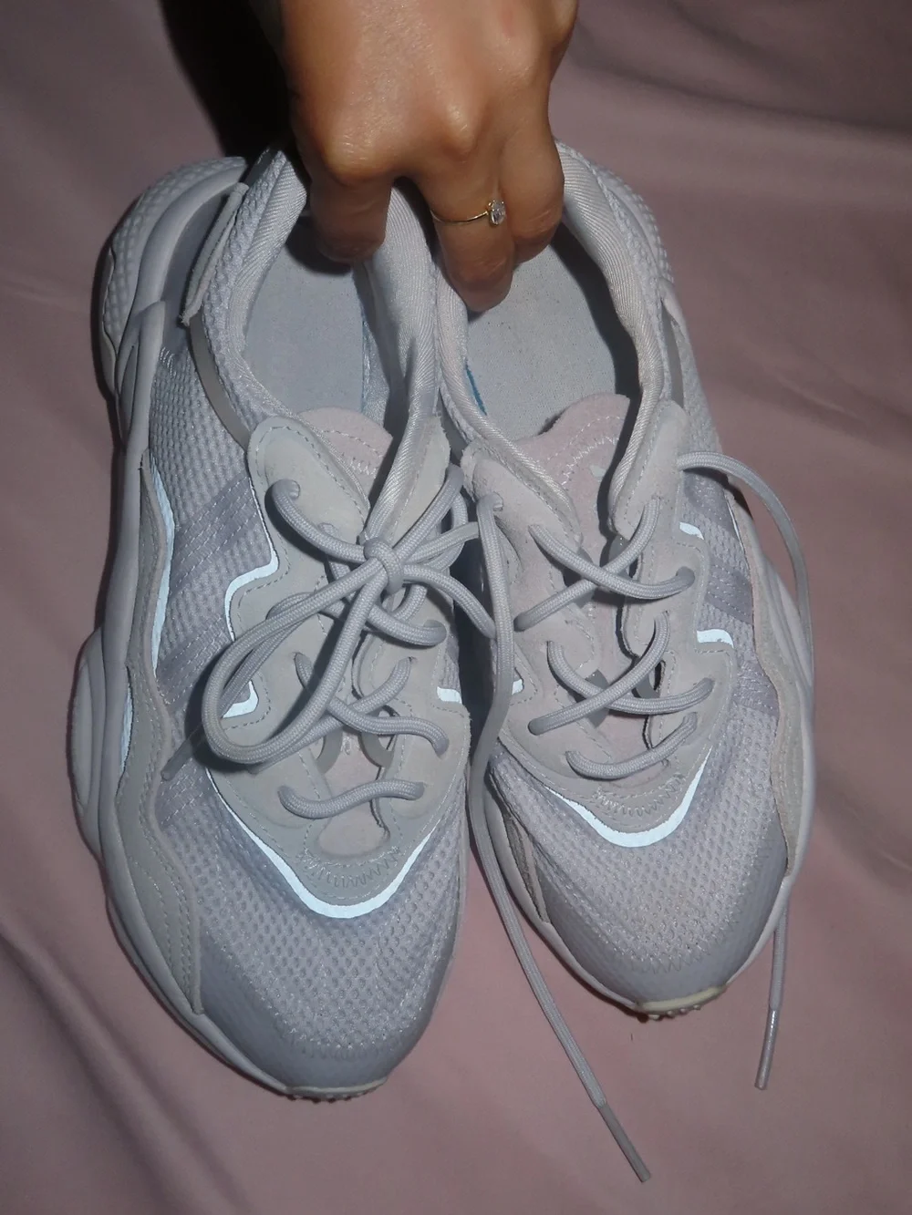 adidas Women's Light Gray Low-Top Sneakers